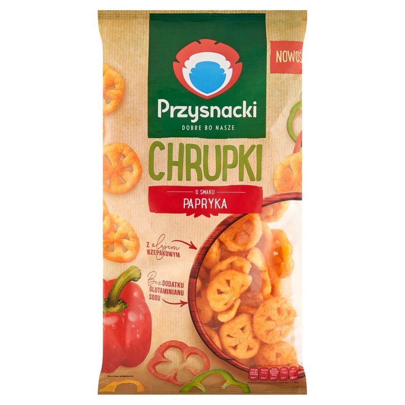Chrupki kukurydziane o smaku paprykowym Przysnacki 120 g