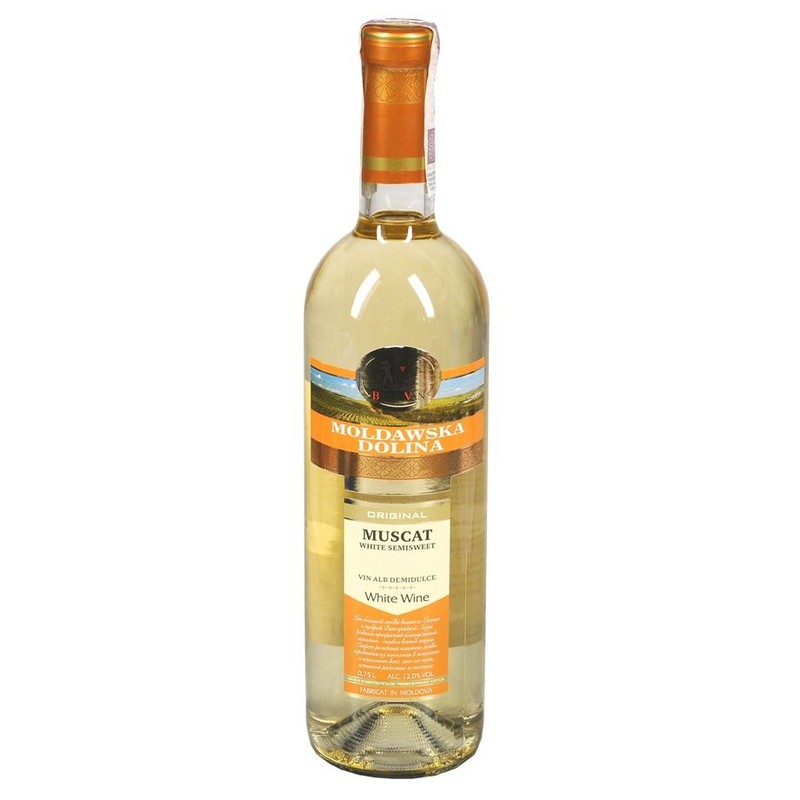 Wino białe półsłodkie Viniaria Bostavan 750 ml