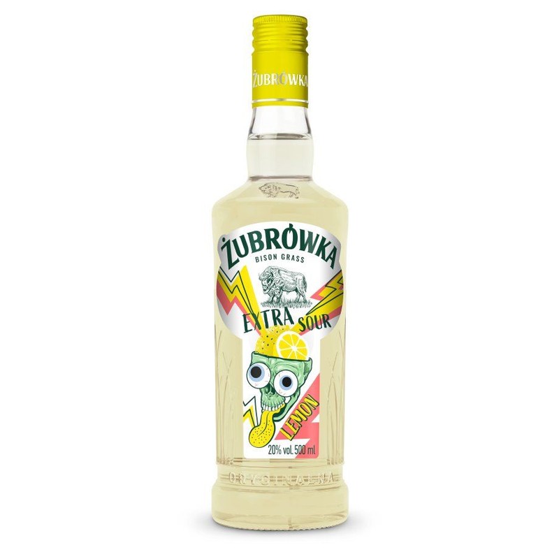 Wódka smakowa Bison Grass Extra Sour Lemon alk. 20,0% obj. Żubrówka  500 ml