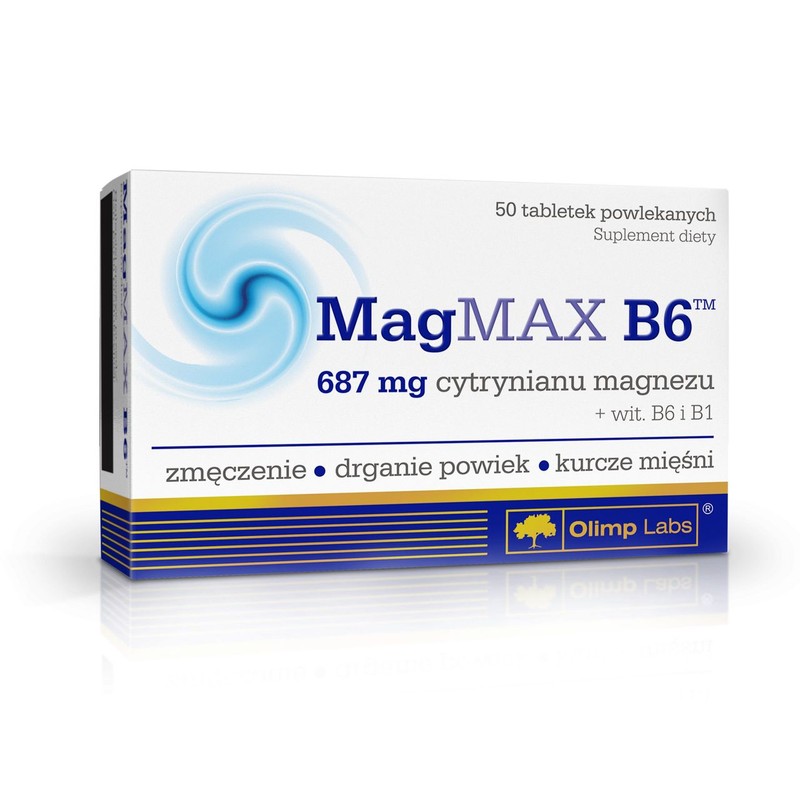 MagMax B6 magnez witaminy grupy B Olimp 50 tabletek