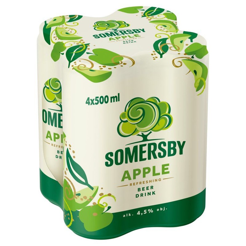 Piwo smakowe o smaku jabłkowym alk. 4,5% obj. Somersby 4 x 500 ml