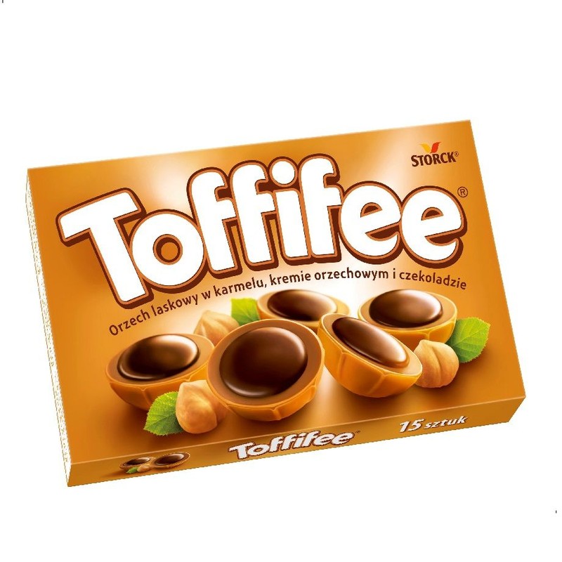 Orzech laskowy w karmelu w kremie orzechowym i czekoladzie Toffifee 125 g
