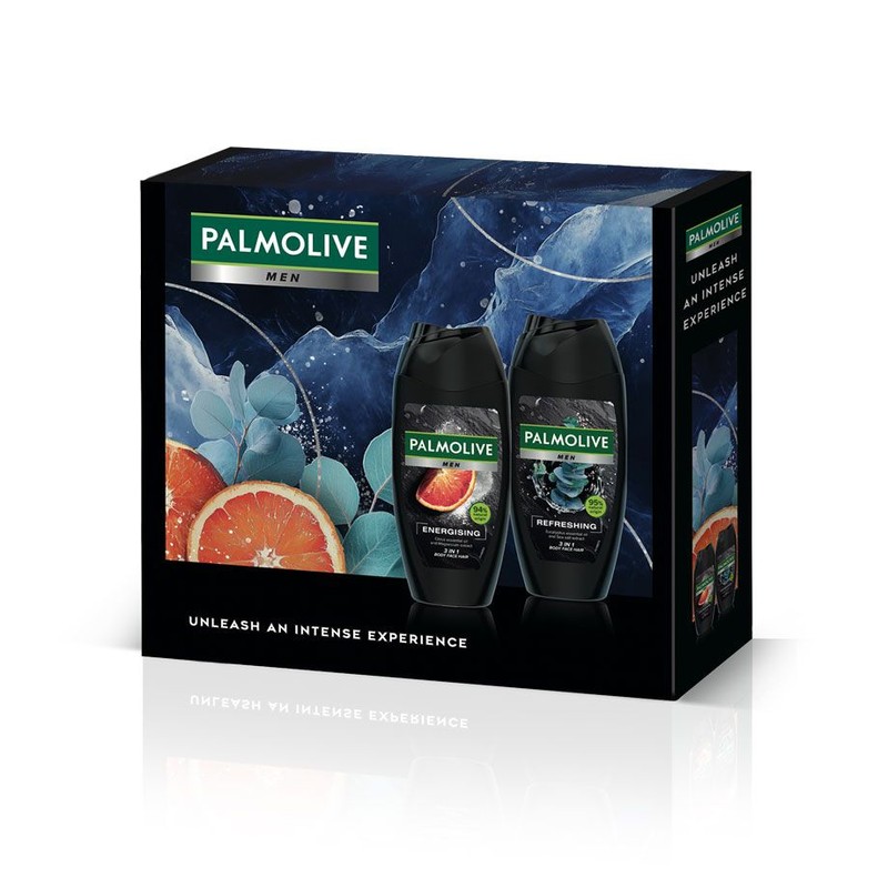Zestaw prezentowy DUO 2 żele pod prysznic 3w1 Palmolive Men zestaw