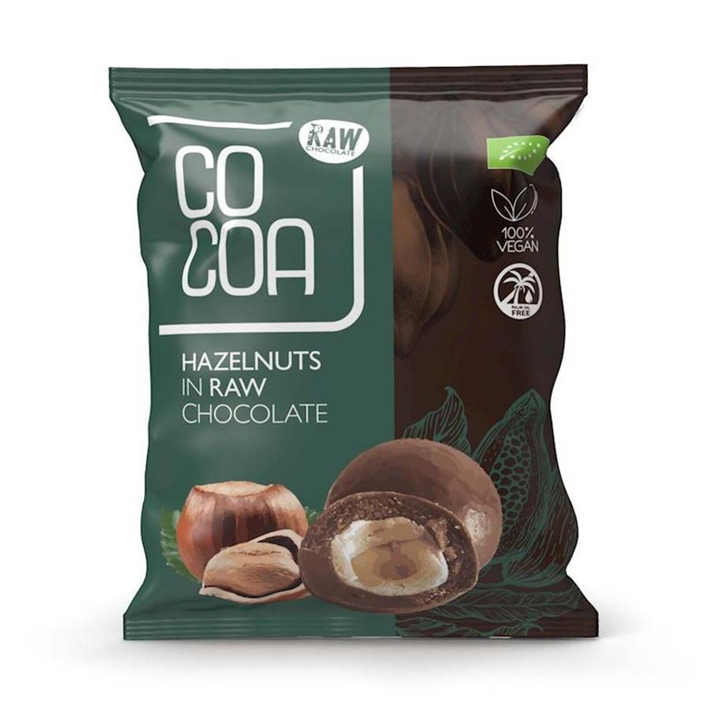 BIO Orzechy laskowe w surowej czekoladzie Cocoa 70 g