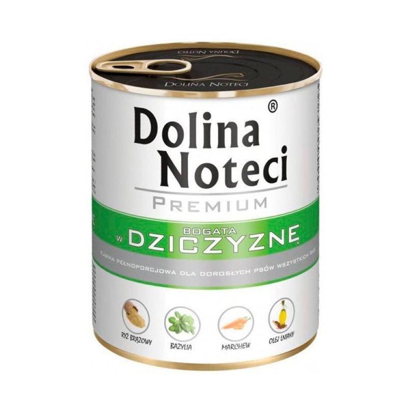 Karma mokra dla psów z dziczyzną Dolina Noteci 800 g