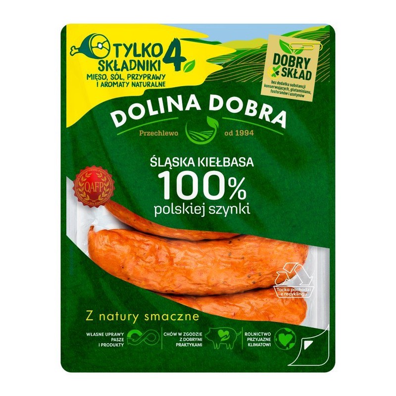 Kiełbasa Śląska z szynki Dolina Dobra 375 g
