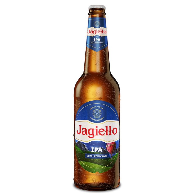 Piwo Jagiełło IPA bezalkoholowe alk.0.5% obj. Jagiełło 500 ml