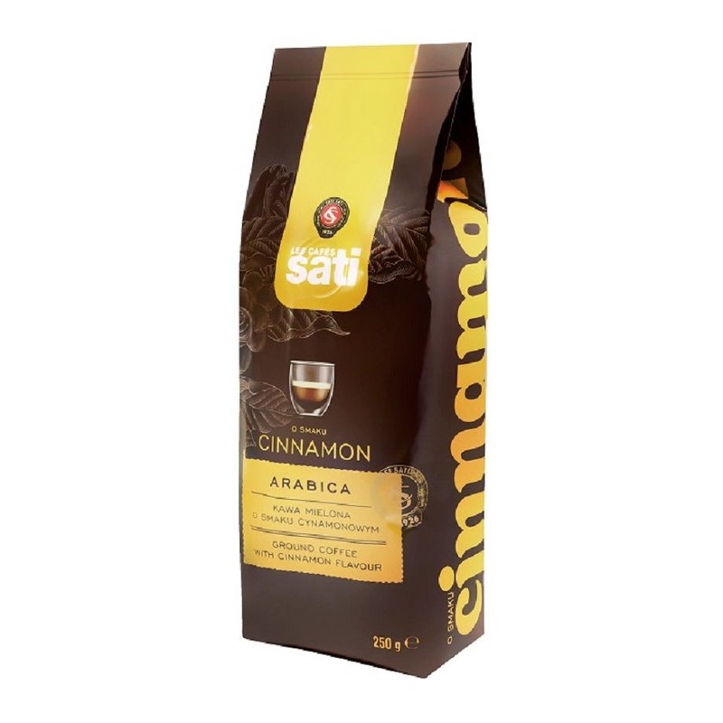 Kawa mielona o smaku cynamonowym   Cafe Sati 250 g