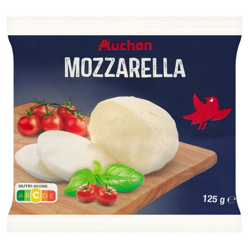Ser mozzarella w zalewie solankowej Auchan 125 g