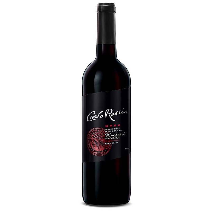 Wino amerykańskie czerwone półwytrawne Dark alk. 12,0% obj. Carlo Rossi 750 ml