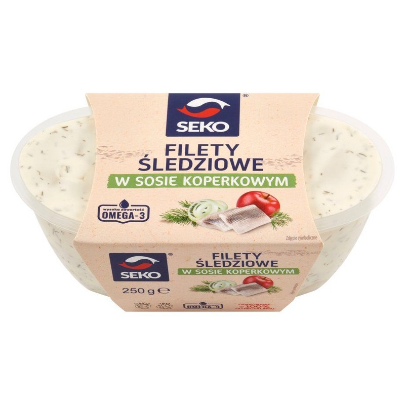 Filety śledziowe w sosie koperkowym Seko 250 g