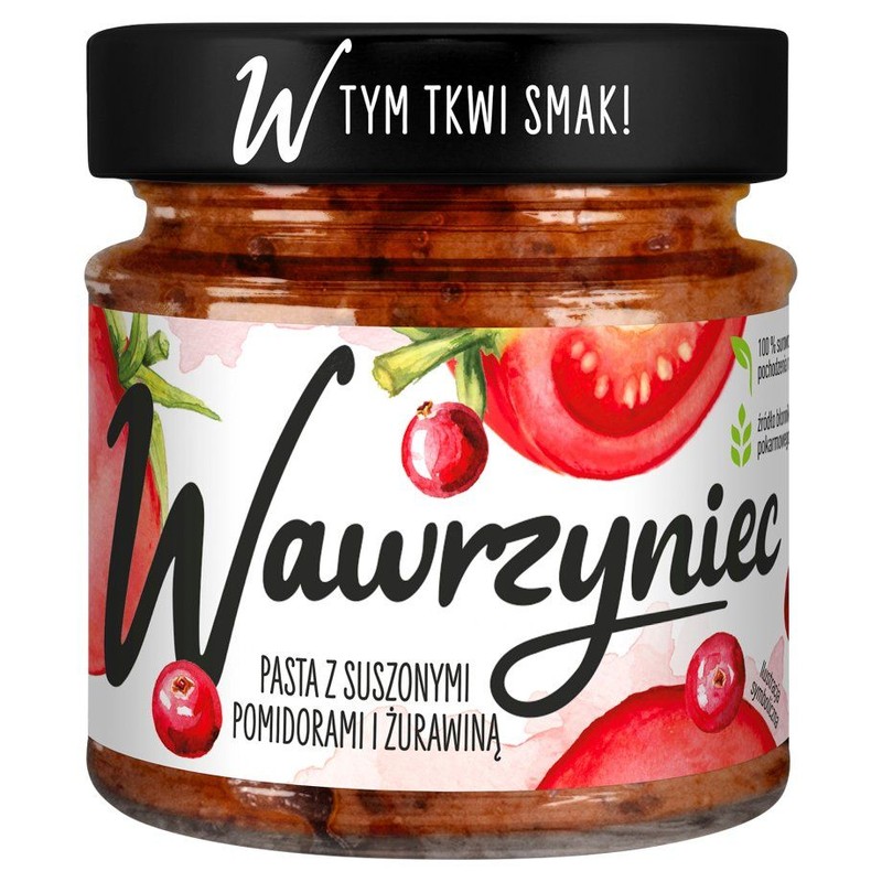 Pasta warzywna z suszonymi pomidorami i żurawiną Wawrzyniec 180 g