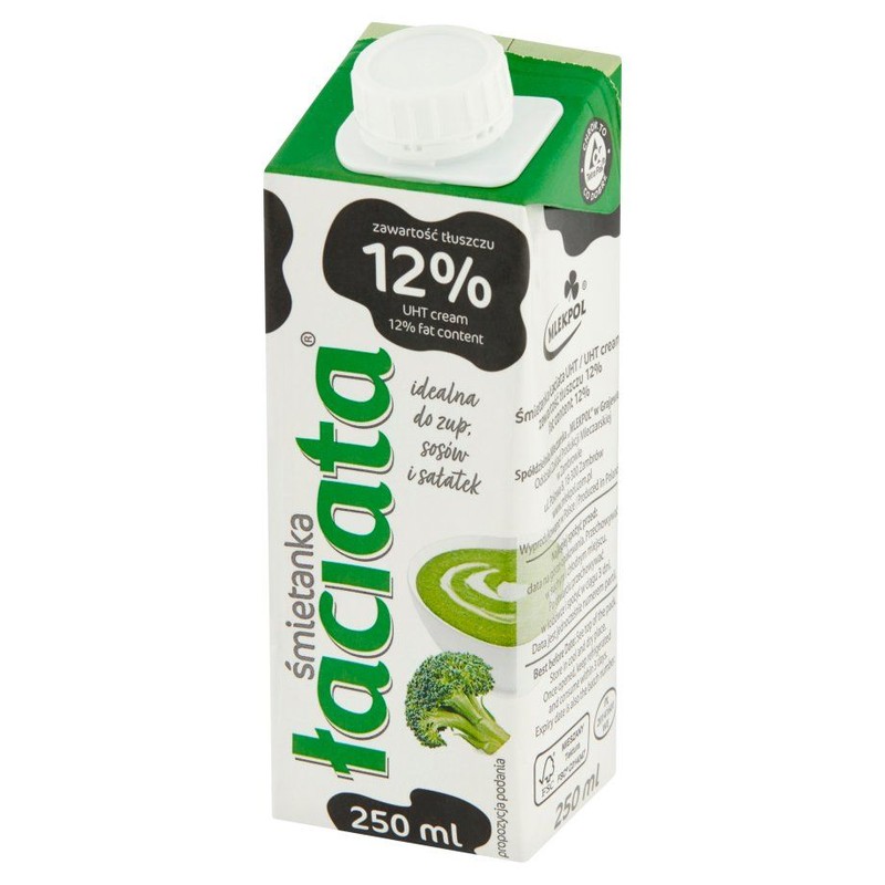 Śmietanka UHT 12%  Łaciata 250 ml