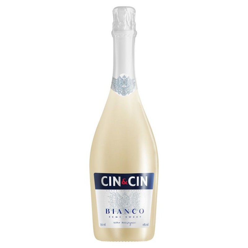 Wino białe musujące półsłodkie Cin&Cin 750 ml