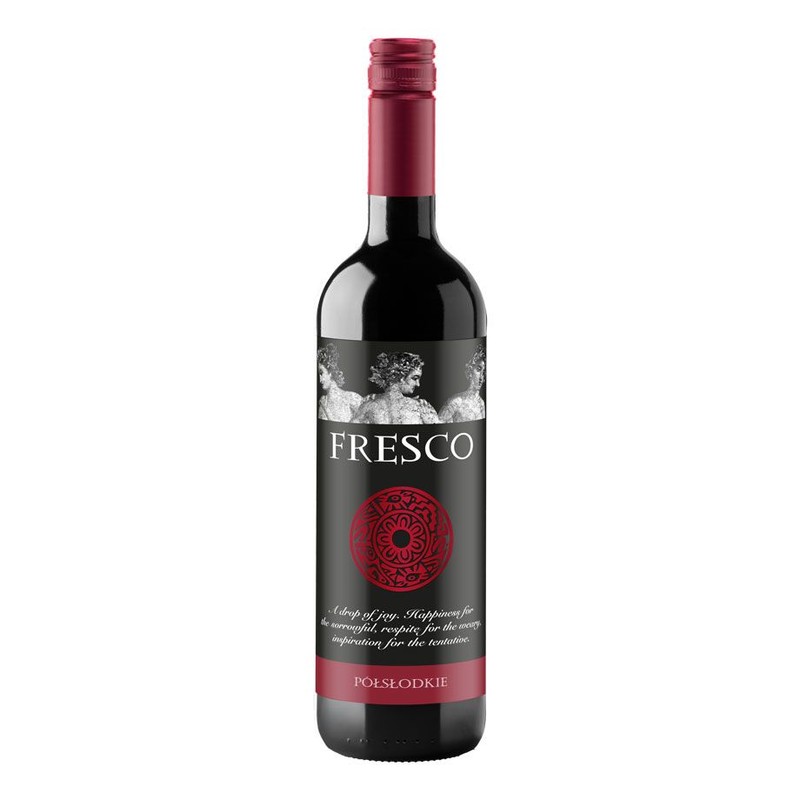 Wino polskie czerwone półsłodkie Rosso alk. 10,0% obj. Fresco 750 ml