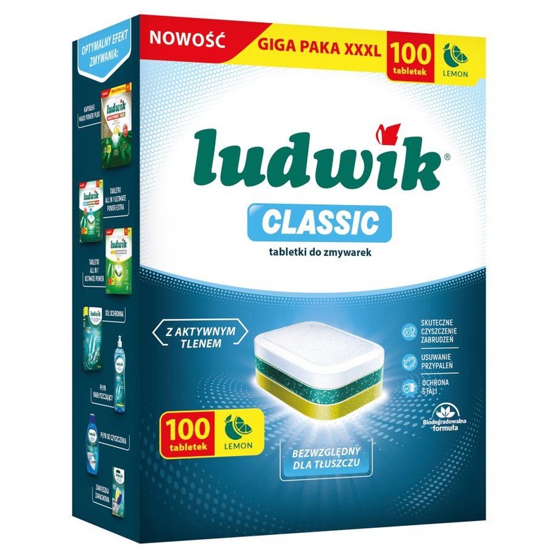 Classic tabletki do zmywarki Ludwik 100 tabletek