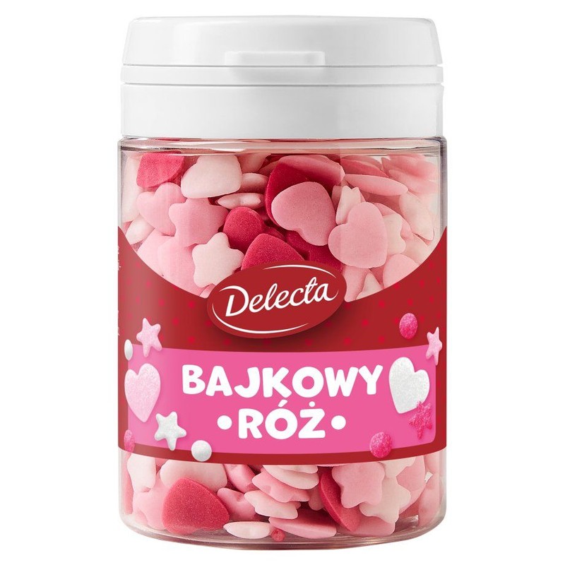 Posypka cukrowa Bajkowy róż Delecta 48 g