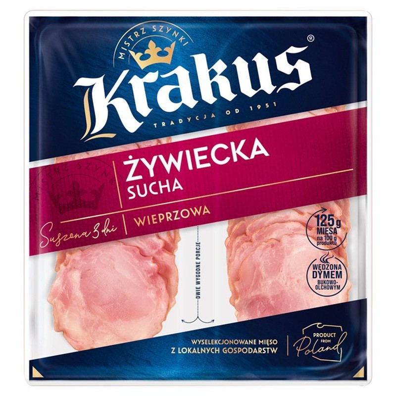 Żywiecka podsuszana Krakus 2 x 40 g