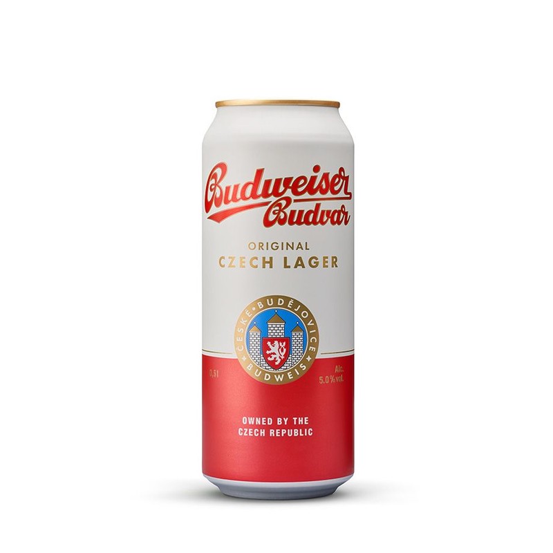 Piwo Budvar Original Czech Lager alk. 5,0% obj. Budweiser 500 ml