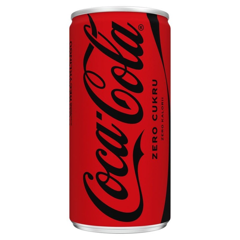 Napój gazowany Zero o smaku cola  Coca-Cola 200 ml