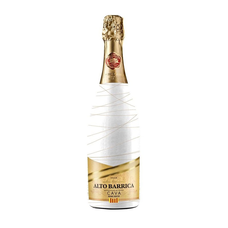 Wino hiszpańskie białe musujące Cava alk. 11,5% obj. Alto Barrica  750 ml