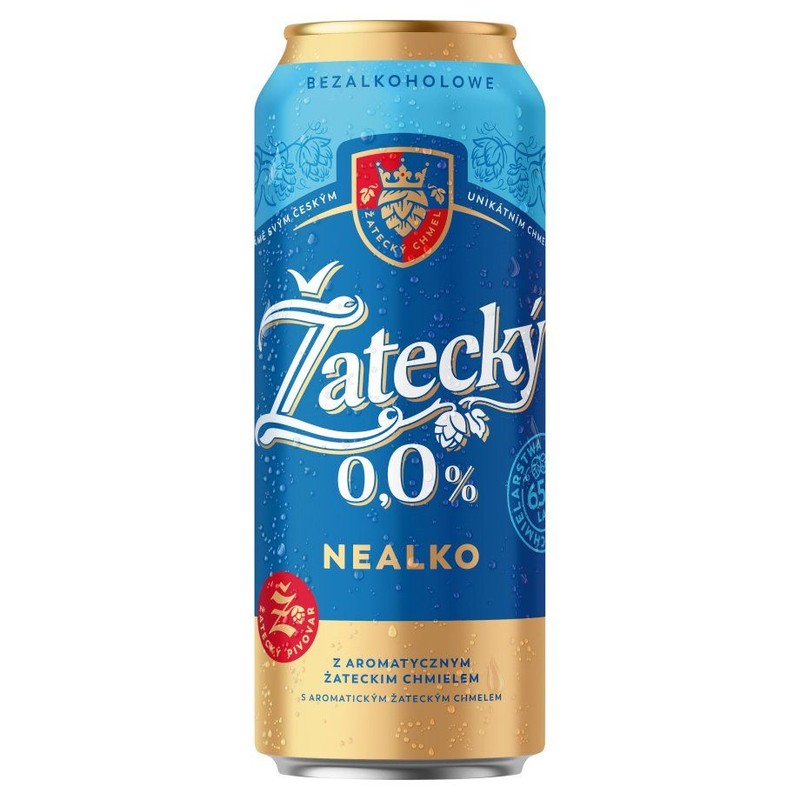 Piwo bezalkoholowe jasne alk. do 0,5% obj. Zatecky 500 ml