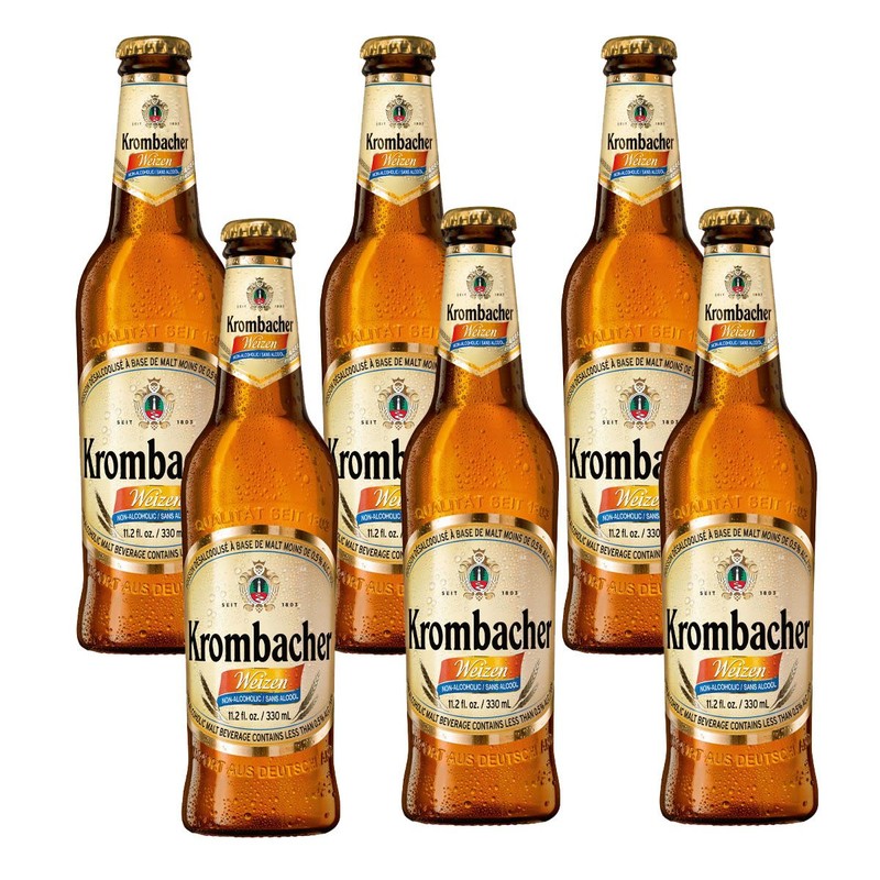 Piwo Weizen bezalkoholowe alk.0.0% obj. Krombacher 6 x 330 ml