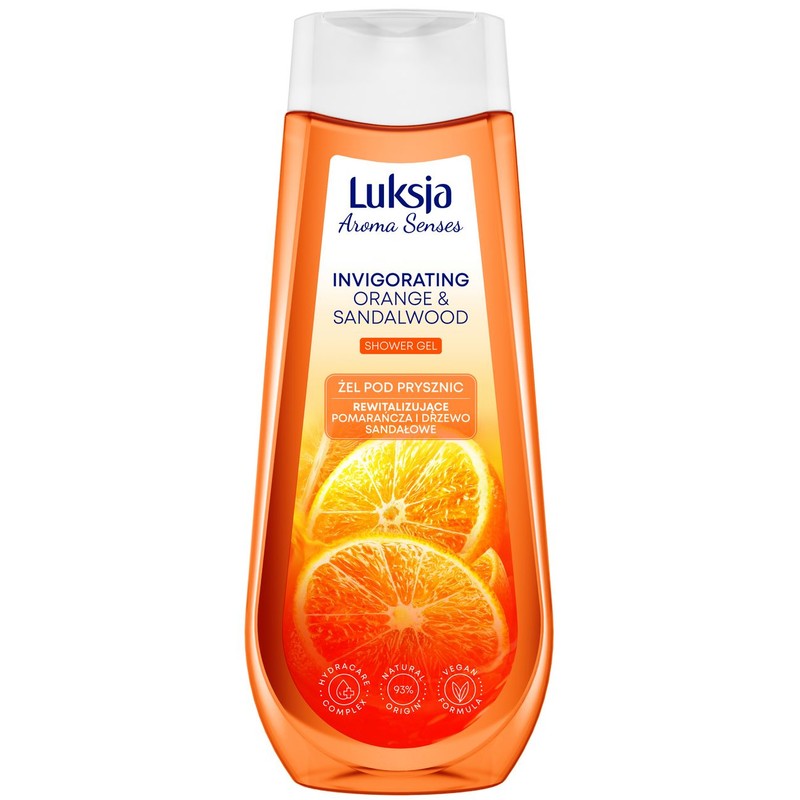 Żel pod prysznic pomarańcza i drzewo sandałowe Luksja 500 ml