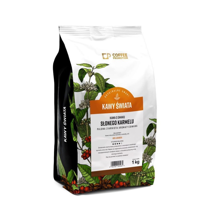 Kawa ziarnista o smaku słonego karmelu Cofffee Promotion 1 kg