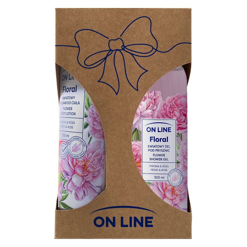Zestaw floral peony rose żel pod prysznic + balsam do ciała ON LINE zestaw