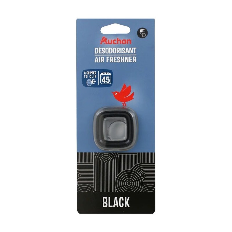 Odświeżacz do samochodu klips Black Auchan 1 sztuka
