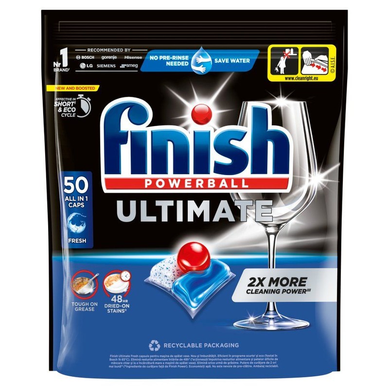 Kapsułki do zmywarki Ultimate fresh Finish 50 kapsułek