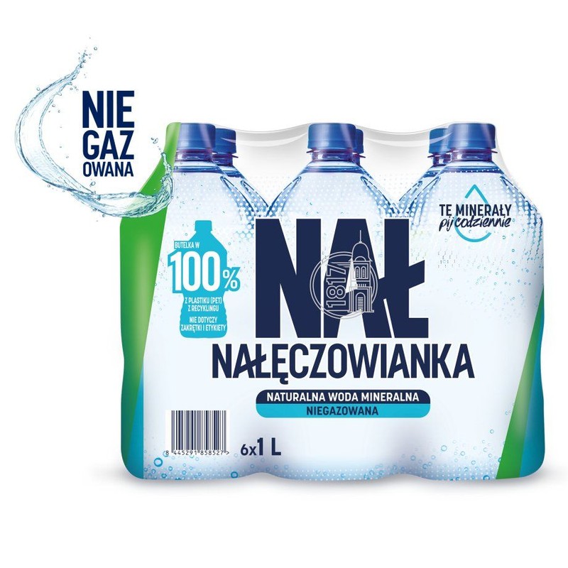 Woda mineralna niegazowana Nałęczowianka 6 x 1 l