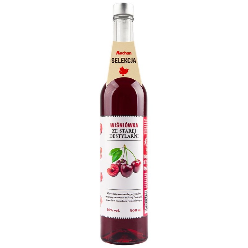Wódka smakowa Wiśniówka ze Starej Destylarni alk. 16,0% obj. Auchan 500 ml