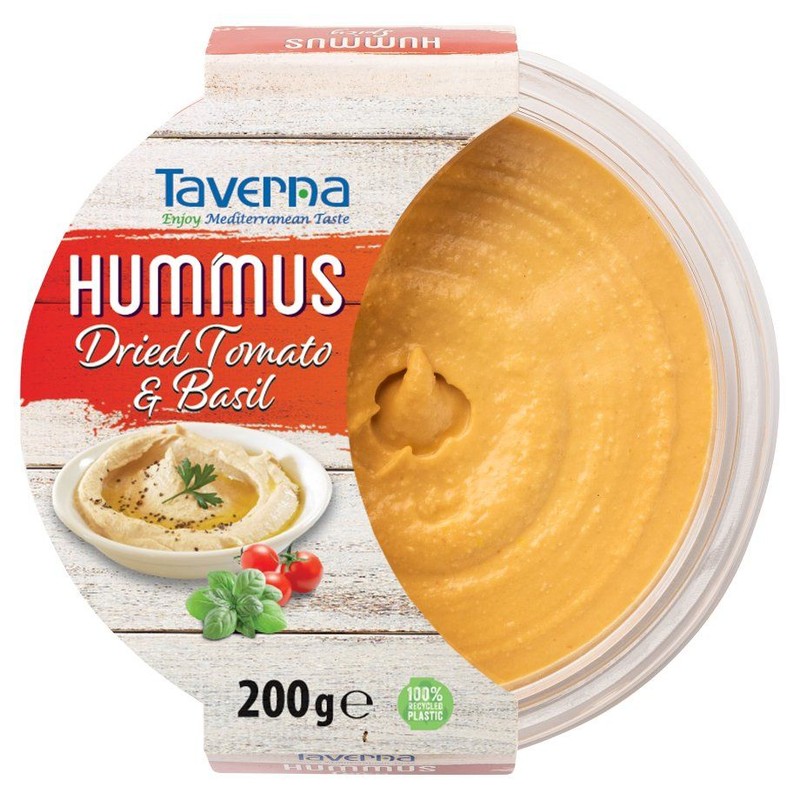 Hummus z suszonymi pomidorami i bazylią Taverna 200 g