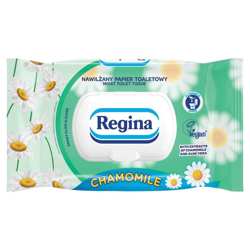 Papier nawilżany Chamomile    Regina 42 sztuki