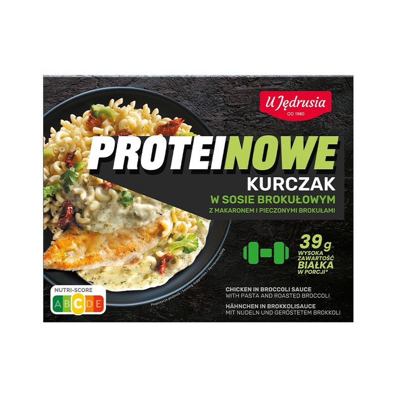 Filet z kurczaka w sosie brokułowym Proteinowe U Jędrusia  400 g