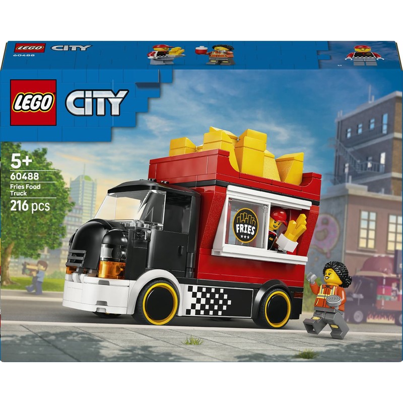 City Food truck z frytkami 60488, zestaw konstrukcyjny LEGO 1 sztuka