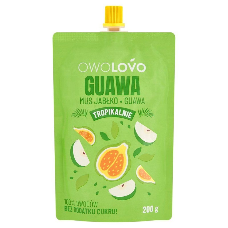 Mus owocowy o smaku jabłko i guava Owolovo 200 g