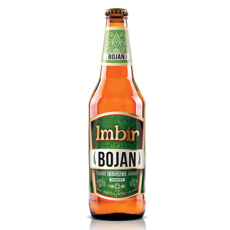 Piwo jasne smakowe Imbir o smaku imbiru alk, 4.2% obj. Bojan 500 ml