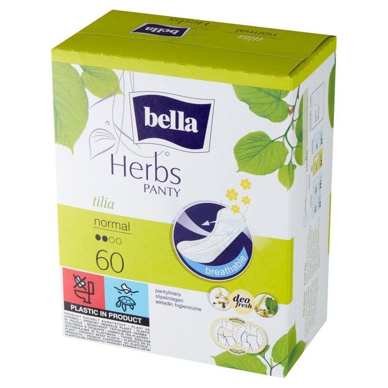 Wkładki higieniczne Herbs tilia normal Bella 60 sztuk
