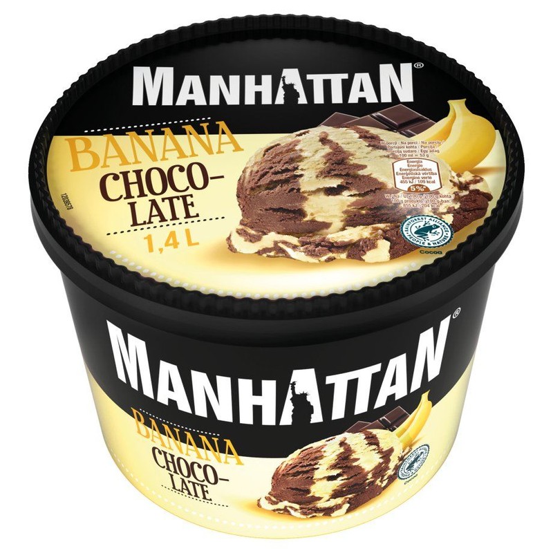 Lody bananowo czekoladowe Manhattan 1.4 l