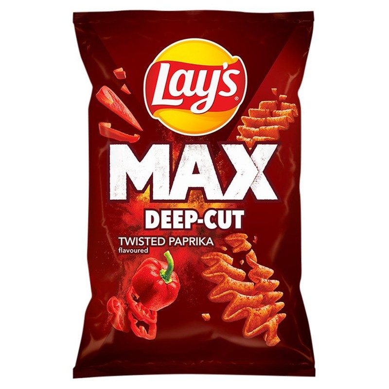 Chipsy ziemniaczane karbowane  o smaku papryki Lay's 120 g