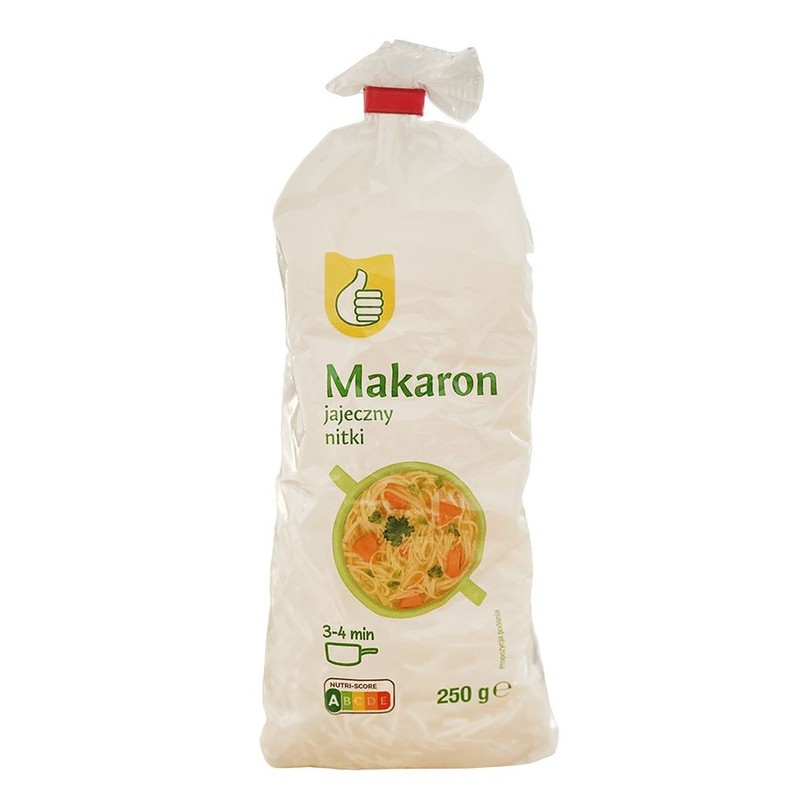 Makaron jajeczny nitki Auchan 250 g