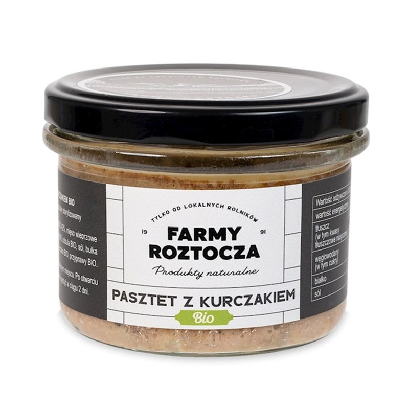 BIO Pasztet z kurczaka  Farmy Roztocza 180 g