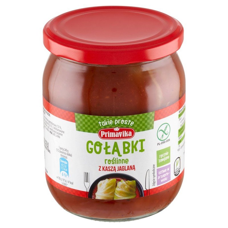Gołąbki wegetariańskie z kaszą jaglaną  Primavika 480 g