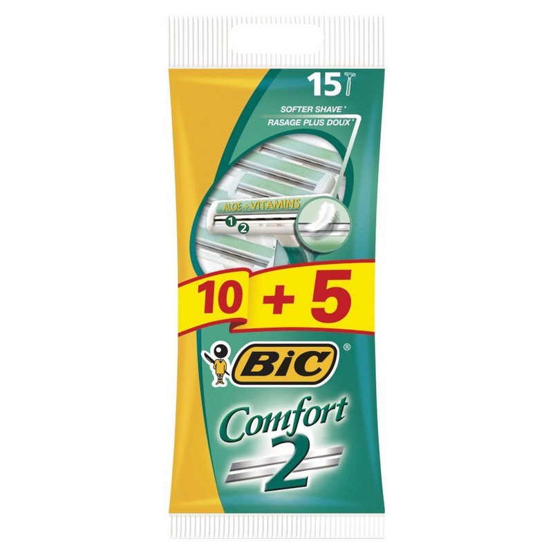 Maszynki do golenia comfort 2pouch BIC 15 sztuk