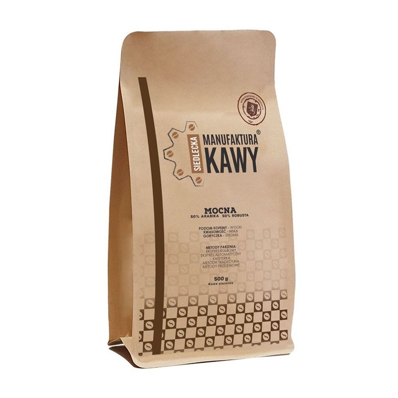 Kawa ziarnista rzemieślnicza mocna Siedlecka Manufaktura Kawy  500 g