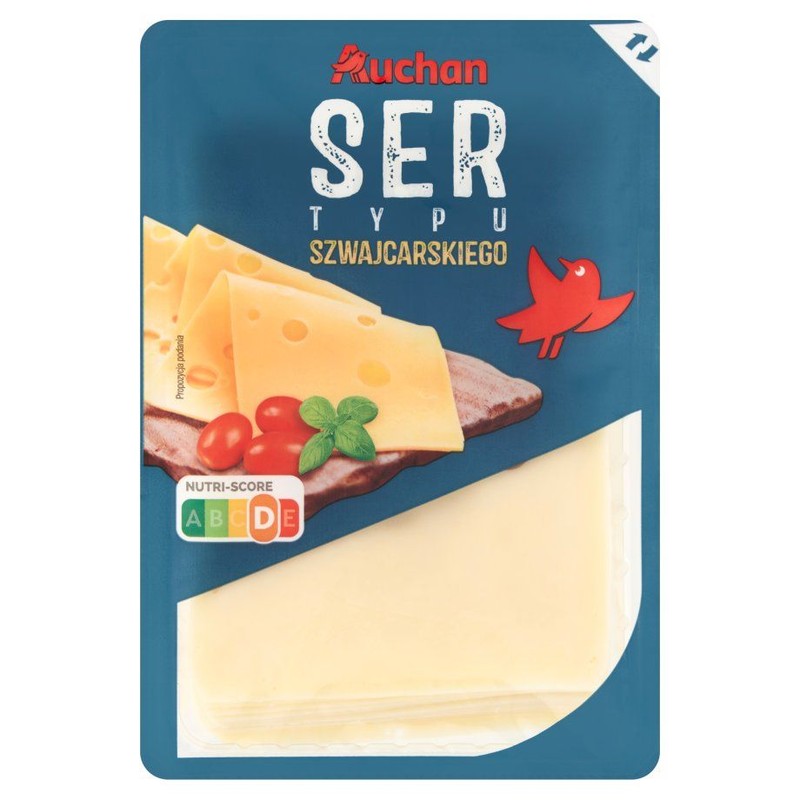 Ser typu szwajcarskiego plastry Auchan 500 g