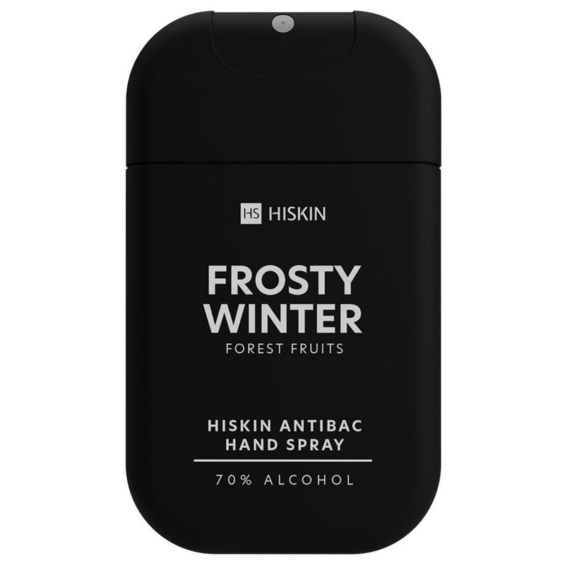 Spray do dezynfekcji rąk Frosty Winter Forest Fruits HiSkin 30 ml